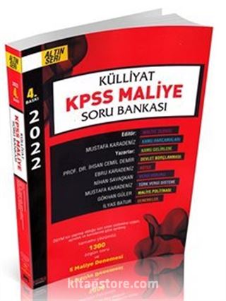 Külliyat KPSS Maliye Soru Bankası