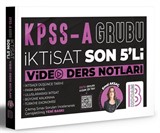 KPSS A Grubu İktisat Son 5'li Video Ders Notları