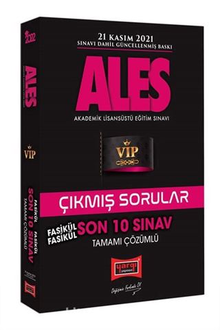 ALES Son 10 Sınav Fasikül Fasikül Tamamı Çözümlü Çıkmış Sorular