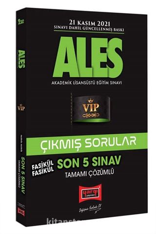 ALES Son 5 Sınav Fasikül Fasikül Tamamı Çözümlü Çıkmış Sorular