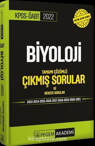 2022 KPSS ÖABT Biyoloji Tamamı Çözümlü Çıkmış Sorular