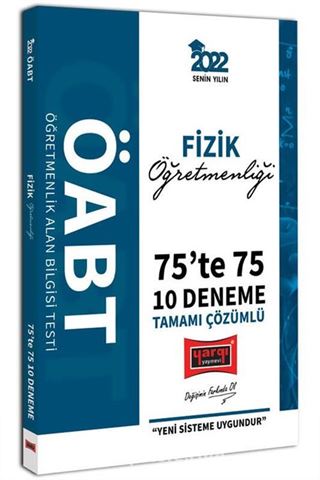 2022 ÖABT Fizik Öğretmenliği 75te 75 Tamamı Çözümlü 10 Deneme