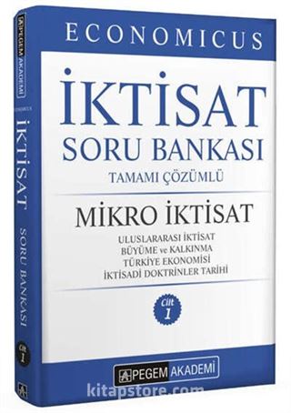 2022 KPSS A Grubu Economicus Mikro İktisat Tamamı Çözümlü Soru Bankası (Cilt 1)