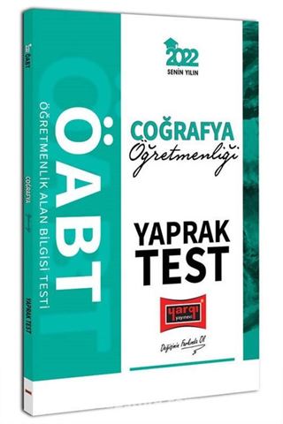 2022 ÖABT Coğrafya Öğretmenliği Yaprak Test