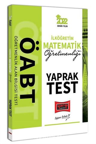 2022 ÖABT İlköğretim Matematik Öğretmenliği Yaprak Test