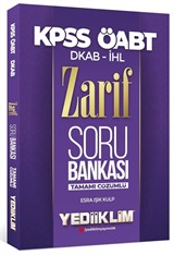 2022 ÖABT DKAP İHL Zarif Tamamı Çözümlü Soru Bankası