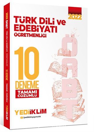 2022 ÖABT Türk Dili ve Edebiyatı Öğretmenliği Tamamı Çözümlü 10 Deneme