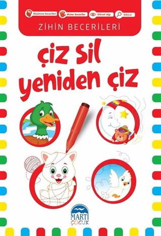 Çiz-Sil Yeniden Çiz (Kırmızı)