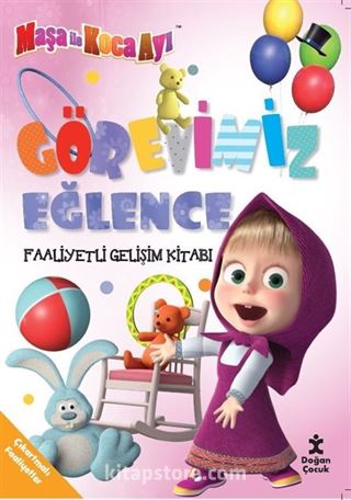 Maşa İle Koca Ayı Görevimiz Eğlence Faaliyetli Gelişim Kitabı