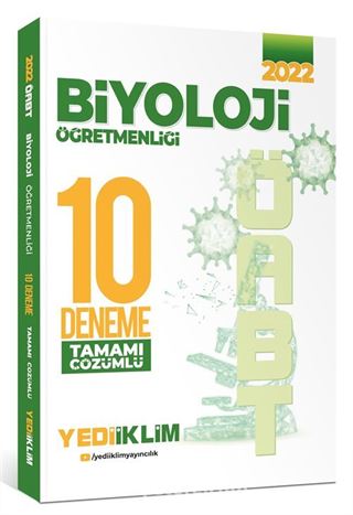 2022 ÖABT Biyoloji Öğretmenliği Tamamı Çözümlü 10 Deneme