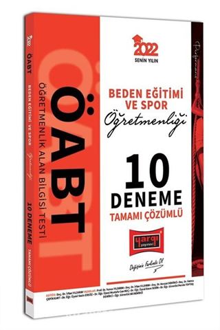 2022 ÖABT Beden Eğitimi ve Spor Öğretmenliği Tamamı Çözümlü 10 Deneme