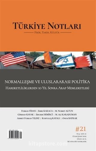 Türkiye Notları Dergisi 21. Sayı - Normalleşme Ve Uluslararası Politika