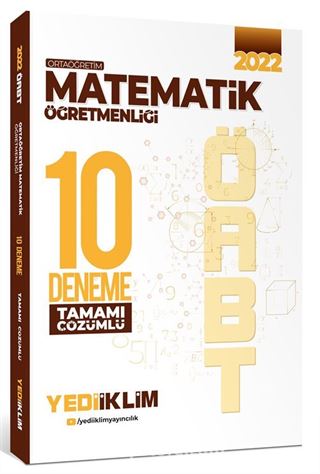 2022 ÖABT Ortaöğretim Matematik Öğretmenliği Tamamı Çözümlü 10 Deneme