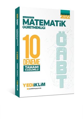 2022 ÖABT İlköğretim Matematik Öğretmenliği Tamamı Çözümlü 10 Deneme