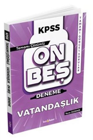 2022 KPSS Vatandaşlık Tamamı Çözümlü 15 Deneme