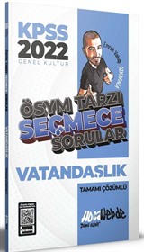 2022 KPSS Vatandaşlık ÖSYM Tarzı Seçmece Sorular Tamamı Çözümlü Soru Bankası