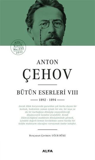 Anton Çehov Bütün Eserleri VIII (1892 -1894) (Ciltli)