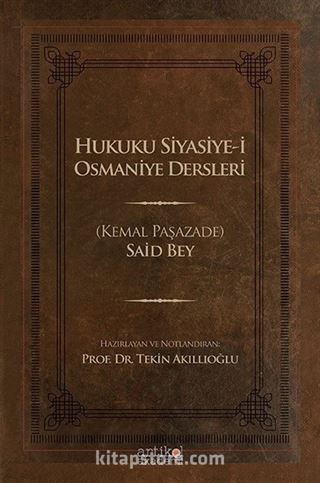 Hukuku Siyasiye-i Osmaniye Dersleri