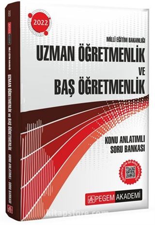 2022 Milli Eğitim Bakanlığı Uzman Öğretmenlik ve Baş Öğretmenlik Sınavı Hazırlık Konu Anlatımlı Soru