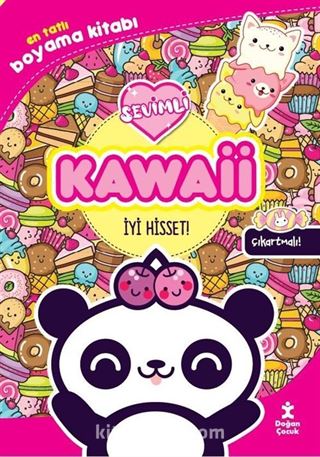 Kawaii İyi Hisset! En Tatlı Çıkartmalı Boyama Kitabı