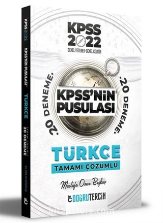 2022 KPSS'nin Pusulası Türkçe Tamamı Çözümlü 20 Deneme