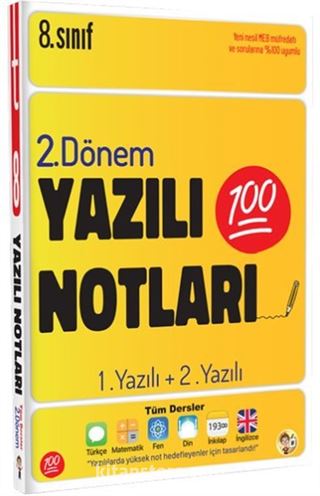 8. Sınıf Yazılı Notları 2. Dönem 1 ve 2. Yazılı