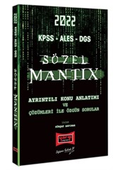 2022 KPSS ALES DGS Sözel Mantıx Ayrıntılı Konu Anlatımı ve Çözümleri ile Özgün Sorular