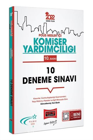 2022 Polis Meslek İçi Komiser Yardımcılığı 10 Deneme Sınavı