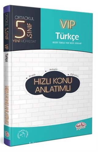 5. Sınıf VIP Türkçe Hızlı Konu Anlatımlı