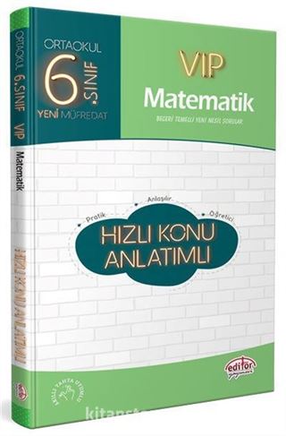 6. Sınıf VIP Matematik Hızlı Konu Anlatımlı