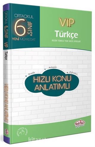 6. Sınıf VIP Türkçe Hızlı Konu Anlatımlı