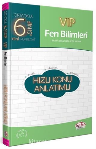 6. Sınıf VIP Fen Bilimleri Hızlı Konu Anlatımlı