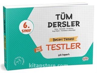 6. Sınıf Tüm Dersler Beceri Temelli Testler