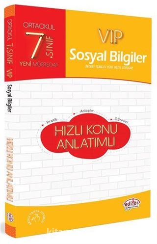 7. Sınıf VIP Sosyal Bilgiler Hızlı Konu Anlatımı