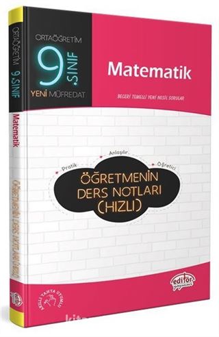 9. Sınıf Matematik Öğretmenin Ders Notları (Hızlı)