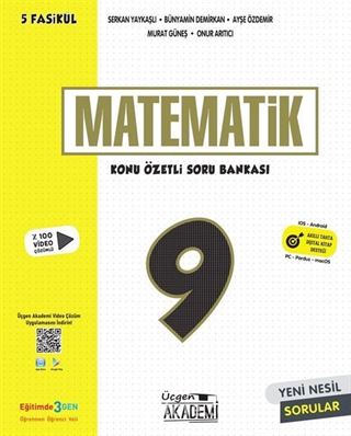 9. Sınıf Matematik Konu Özetli Soru Bankası 5 Fasikül