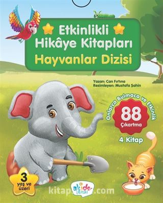 Etkinlikli Hikaye Kitapları Hayvanlar Dizisi (4 Kitap)