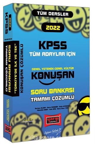 2022 KPSS Genel Yetenek Genel Kültür Tüm Dersler Tamamı Çözümlü Konuşan Soru Bankası