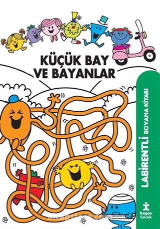 Küçük Bay ve Bayanlar Labirentli Boyama Kitabı