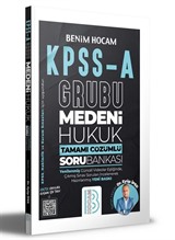 KPSS A Grubu Medeni Hukuk Tamamı Çözümlü Soru Bankası