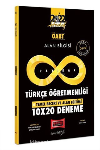 2022 ÖABT Alan Bilgisi Payidar Türkçe Öğretmenliği 4 Temel Beceri ve Alan Eğitimi 10x20 Deneme