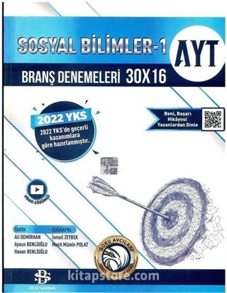 AYT Sosyal Bilimler 1 30x16 Branş Denemeleri