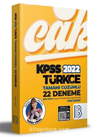 2022 KPSS Türkçe Tamamı Çözümlü 22 Deneme