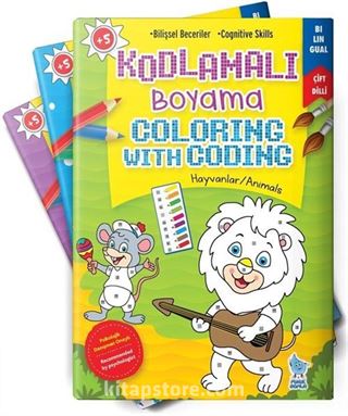 Kodlamalı Boyama (Hayvanlar, Taşıtlar, Mevsimler, Evim-Ailem)