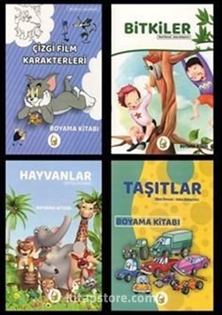 Okul Öncesi Zeka Geliştirici Boyama Seti (4 Kitap)