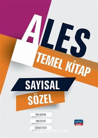 ALES Sayısal - Sözel Temel Kitap Konu Anlatımı - Konu Testleri - Çözümlü Testler