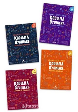 Dikkat Geliştiren Kodlama Oyunları Serisi (4 Kitap)