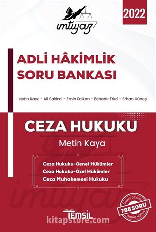 İmtiyaz Adli Hakimlik Soru Bankası