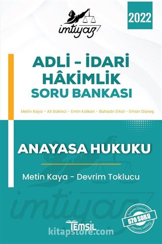 İmtiyaz Adli - İdari Hakimlik Soru Bankası Anayasa Hukuku