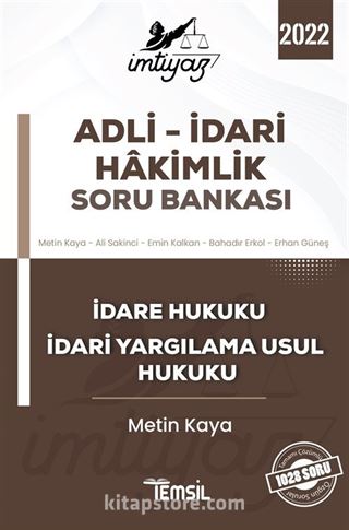 İmtiyaz Adli - İdari Hakimlik Soru Bankası